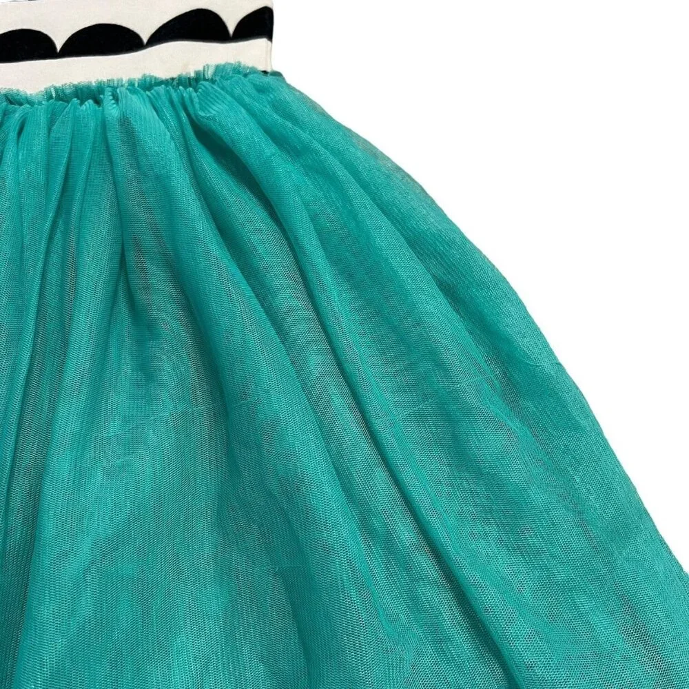 Taylor Joelle 8Y Color Me Happy Turquoise Tulle Dress